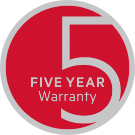 5 Year Warranty